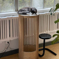 Fabrication en gros de meubles modernes en bois massif pour chats, lit à gratter pour animaux de compagnie, faits à la main au Vietnam