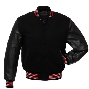 2025 Mens Custom Letterman Varsity <b>Jacket</b> Chenille Embroidery High-Street <b>Winter</b> Stand Collar Coat - Product Image 4