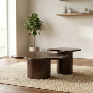 Modern Metal <b>Nesting</b> Coffee <b>Table</b> Contemporary Design Living Room Furniture - Product Image 4