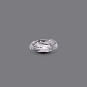 Paraiba Oval Cut Synthetic White Zircon 4.4 Carat Loose Gemstone for Fine Jewelry - Product Image 3