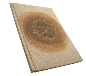 Agenda en papier de jute écologique avec couverture rigide, motifs imprimés de pétales de fleurs et d'herbe - Option cadeau - Product Image 2