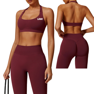 STIMULATE SPORTS WEAR Soutien-gorge de sport pour femme sans couture, respirant, écologique, léger, simple, en Spandex/Polyester, avec logo frontal, haute performance - Product Image 6