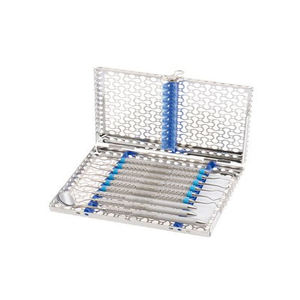 Cassette 12 DIN 10 instruments verts, Dispositifs médicaux, Conception personnalisée de pointe, Meilleure conception, Instruments dentaires - Product Image 1