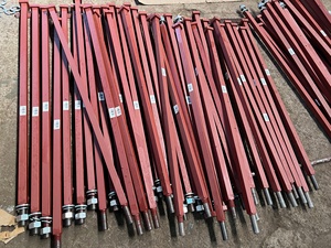 เพลาจานไถ 30 x 30 x 1750 เหล็กกล้าคาร์บอน อะไหล่เครื่องจักรกลการเกษตร แหวนสปริงพร้อมน็อต แหวนรองธรรมดาสำหรับจานไถ - Product Image 4