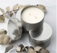 Pot en métal doré pour bougies, conteneur pour le stockage de bougies, emballage d'aromathérapie et décoration intérieure