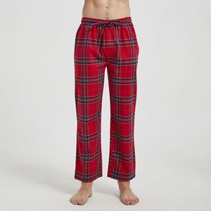 Pantalones de Pijama para Hombre, Gruesos, con Diseño Personalizado, Cómodos, de Franela, para Invierno, Transpirables, Talla Grande, a Cuadros, de Algodón - Product Image 4