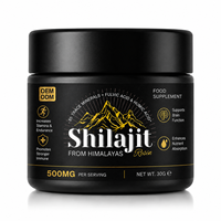 Résine de Shilajit Pur 30g en Gros, Marque Privée, Origine Himalaya, Complément Alimentaire 100% Authentique Riche en Acides Fulviques et Humiques