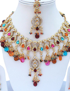 Luxury Bridal Engagement Necklace Earring Headpiece Set Copper Alloy Zircon Flower Design Vintage Wedding Anniversary Party - Product Image 2