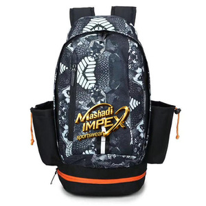 Sac à dos de sport en nylon Mashadi IMPEX 30L grande capacité, sac de sport et de basketball avec poche en filet et fermeture éclair, unisexe, décontracté - Product Image 6