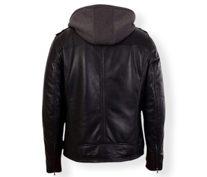 Custom Leather <b>Jacket</b> Manufacturer Genuine Leather <b>Biker</b> <b>Jacket</b> Men’s Leather <b>Jackets</b> Wholesale OEM Leather <b>Jacket</b> Supplier - Product Image 3