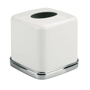 Boîte à mouchoirs de bureau rectangulaire en acier inoxydable - Product Image 3