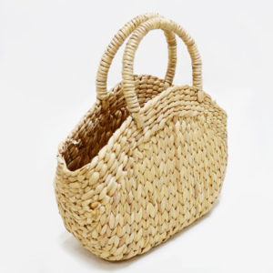 WINTOP Eco-Friendly Seagrass Rectangle Multifunction <b>Straw</b> Flower Gift <b>Basket</b> Handmade Rustic Creative Woven Portable - Product Image 4