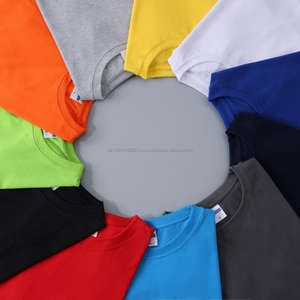 T-shirt vierge en gros T-shirt personnalisé en coton polyester Impression du logo pour hommes T-shirts unis 180g T-shirt vierge - Product Image 2