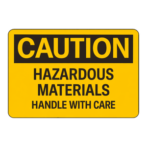 Panneau de signalisation de danger Brady pour matériaux dangereux, 7x10 pouces, en PVC et acier, pour zones de sécurité - Product Image 2