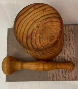 Juego de Mortero y Maja de Madera Hechos a Mano, Duraderos, Ecológicos, de Grado Alimenticio, para Moler Hierbas y Especias, Uso Manual - Product Image 6