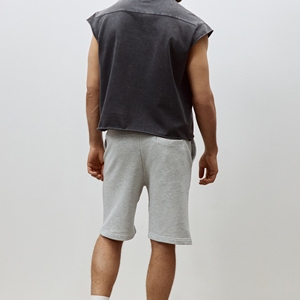Shorts pour hommes décontractés à séchage rapide, respirants, de couleur unie, taille mi-haute, qualité supérieure, vente en gros - Product Image 3