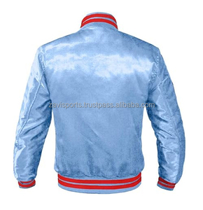 Veste en satin, veste de baseball universitaire pour hommes, livraison rapide, logo personnalisé, veste universitaire en satin, 100% satin pour hommes, équipe de football - Product Image 6