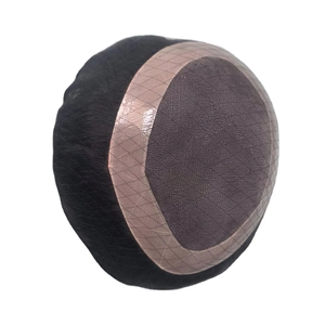 Human Hair Mono Base Toupee Bonnet <b>Wig</b> <b>for</b> <b>Men</b> with Bangladesh Hair Patches and Taz Hair - Product Image 1