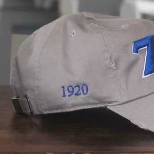 Zeta Phi Beta <b>Grey</b> Distressed Hat ZPB Embroidered 1920 Sorority <b>Baseball</b> <b>Cap</b> Adjustable Strap Casual Stylish Women <b>Cap</b> - Product Image 6