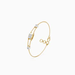 Bracelet Minimal Luxe Bar Lab Grown Diamond avec diamants de 0,34 carat en or jaune 9 carats, or blanc, or rose - Product Image 2