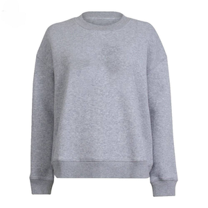 เสื้อสเวตเชิ้ตคอกลมสีน้ำเงินรอยัลสำหรับผู้ชาย ทรงปกติ ผ้าถัก สีพื้น สวมใส่สบายๆ - Product Image 2