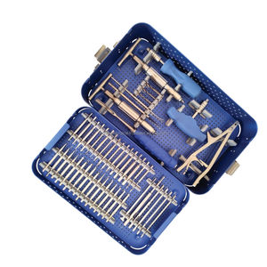 Ensemble d'instruments orthopédiques réutilisables en acier inoxydable pour l'extraction de vis osseuses cassées ou dénudées lors de la chirurgie orthopédique - Product Image 5