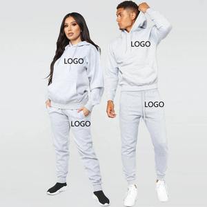 Conjunto de Sudadera con Capucha y Pantalones Deportivos Negros para Hombre, Traje Deportivo Informal de Felpa, Ropa Deportiva de Dos Piezas Personalizada - Product Image 4