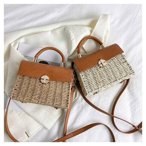 BOLSO DE RATÁN CON INCORPORACIÓN DE NÁCAR, BOLSO DE VIGA DE MIMBRE - Product Image 5
