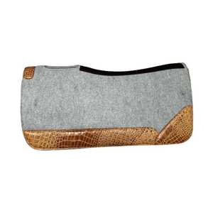 Almohadilla de fieltro de lana occidental premium para silla de montar, reforzada con cuero, equipo ecuestre, fabricante directo de fábrica - Product Image 4