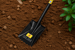พลั่วขุดดินโลหะ SUN Heavy Duty พร้อมด้ามเหล็ก สำหรับงานเกษตร ทำสวน ก่อสร้าง และงานทั่วไป - Product Image 6