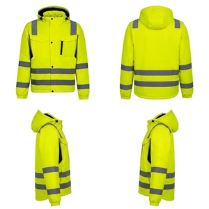 Ropa de Trabajo de Verano de Alta Visibilidad con Logotipo Personalizado, Certificación CE y EN, Hecha de Poliéster Impermeable, Reflectante y Fluorescente - Product Image 4