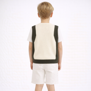 <span class=keywords><strong>Chaleco</strong></span> para niños, suéter de punto, Chaqueta de algodón de otoño para bebé, <span class=keywords><strong>chaleco</strong></span> sin mangas para niños y niñas, cárdigan suave para niños - Product Image 3
