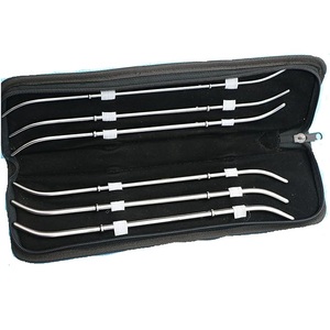 Kit d'instruments gynécologiques de haute qualité en acier inoxydable : Dilatateurs utérins manuels, Dilatateurs de Hegar avec pochette, usage médical - Product Image 1