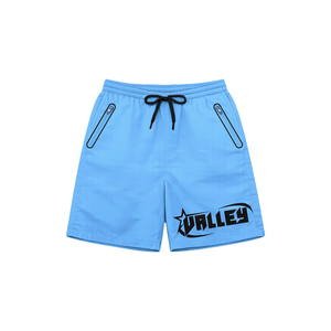 Trendy Custom Logo Polyester Breathable Spring Satin Lightweight Color Blocking Men Windbreaker Jacket and Shorts Set - Product Image 3