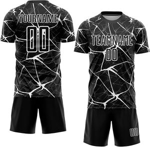 ชุดฟุตบอลแบบกำหนดเอง เสื้อฟุตบอลน้ำหนักเบา ระบายอากาศได้ดี แขนสั้น ชุดทีมพร้อมโลโก้แบบซับลิเมชั่น รับผลิตแบบ OEM ODM - Product Image 4