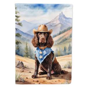 Multicolor American Water Spaniel Cowboy Welcome Garden Flag Buzón Decorativo Yard Flag Banner para Patio Artwork Yard Flower - Product Image 1