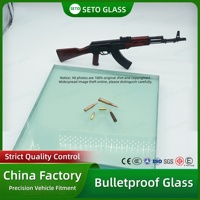 Verre haute sécurité Seto et verre feuilleté anti-explosion, fenêtres résistantes aux balles, verre de véhicule anti-balles