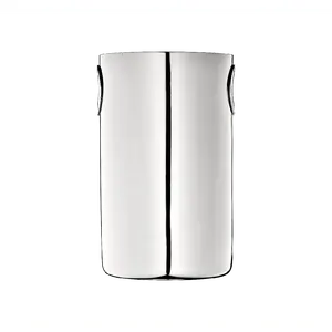 Seau à glace en aluminium fait main, design marteau antique moderne, pour table, écologique, finition miroir brillante, Zahid Exports - Product Image 2