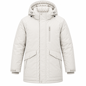 Chaqueta Parka para Hombre 2026, Color Sólido, Resistente al Viento, con Cierre, Informal, Impermeable y Acolchada de Algodón, Precio Económico - Product Image 3