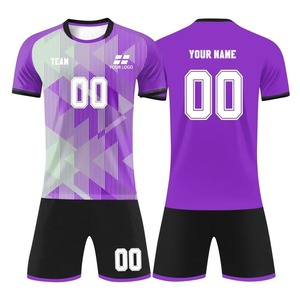 Camisetas de Fútbol Personalizadas con Impresión Digital 2025 para Hombre, 100% Poliéster, Cuello Redondo, Conjuntos Cortos para Equipo, Ligeras, Transpirables, Ecológicas, para Verano - Product Image 3