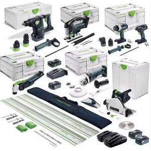 NEW Festools 18v 5 Piece Brushless 2 X 5.2ah Ultimate <b>Builders</b> Combo Kit - Product Image 1