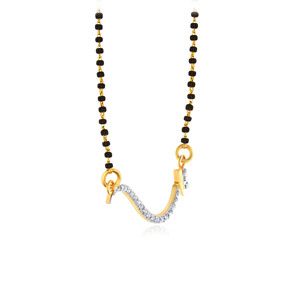 สร้อยคอทองคำชุบโรสโกลด์ 14K ยี่ห้อ GLEAMORA ENTERPRISE รุ่น Elegant ประดับด้วยลูกปัดสีดำ รูปทรงเรขาคณิต ได้รับการรับรองจาก IGI สำหรับผู้หญิง - Product Image 2