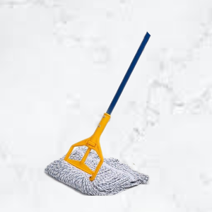 Mopa de Algodón Verde Premium KSR de Secado Rápido, Diseño Reutilizable de Alta Calidad, Sistema de Escurrido Eficiente de 4 Lados, Banda Blanca Duradera de 2 Pulgadas - Product Image 5