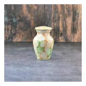 Urne funéraire en métal pour souvenirs, modèle très demandé, vert armée, noir à pois, vente en gros directe d'usine, prix bas, Urne Falah International - Product Image 4