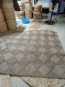 Tapis de porte en jonc de mer écologique, tapis de sol tissé naturellement, fabricant vietnamien, vente en gros, exportation - Product Image 3