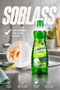 SoBlass Green Lemon Dishwashing <b>Liquid</b> Detergent Hand and Utensil Cleaner Super Degreaser for Kitchen Cleaning - Product Image 4