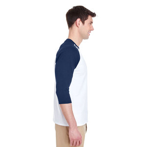 เสื้อยืดคอกลมแขนยาวสีพื้นสีขาวดำสำหรับผู้ชาย ผ้าเจอร์ซีย์คอตตอนเนื้อนุ่ม 320 กรัม ทรงโอเวอร์ไซส์ ไม่ยับ ดีไซน์เรียบง่าย - Product Image 2