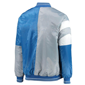 Veste en satin imperméable d'hiver pour homme, col en tricot côtelé, sur mesure, vente en gros, design personnalisé - Product Image 2
