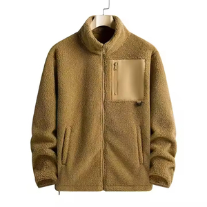 Adults <b>Mens</b> Sherpa <b>Fleece</b> Canvas Stand Front Full Zip Breathable Casual <b>Jacket</b> Warm Winter <b>Lined</b> Soft Cozy High Quality - Product Image 5