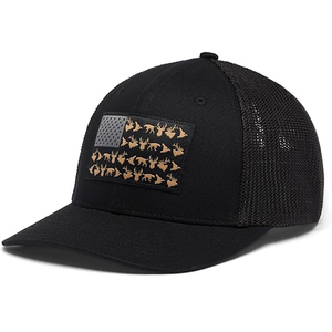 Gorra de béisbol de corona alta para hombre con parche de camuflaje de pato y malla trasera, ideal para pesca, caza y deportes al aire libre. - Product Image 4